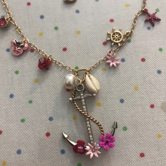 SOLD Betsey Johnson Disney Nautical Necklace - Picture 2 of 5